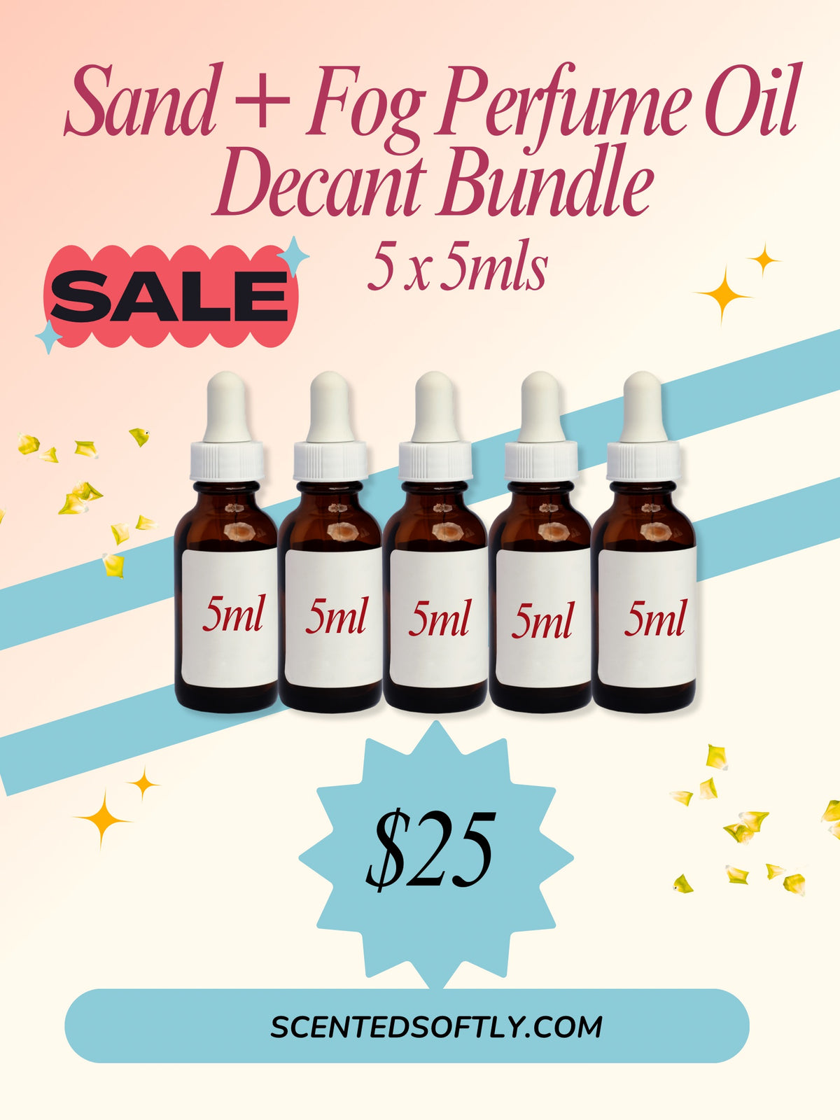 Sand + Fog Perfume Oil Sample Set | Custom 5-Piece Discovery Bundle