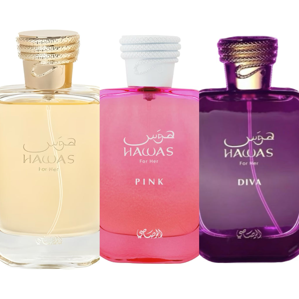 Rasasi Hawas for Her Collection Perfume Sample Bundle- Women