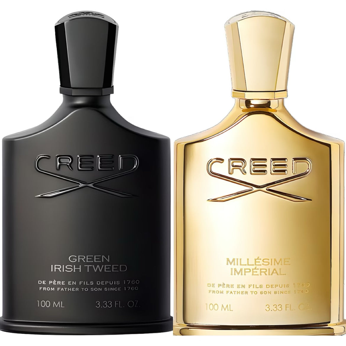 The Sophisticated Man Bundle – Creed Green Irish Tweed & Millésime Impérial Samples